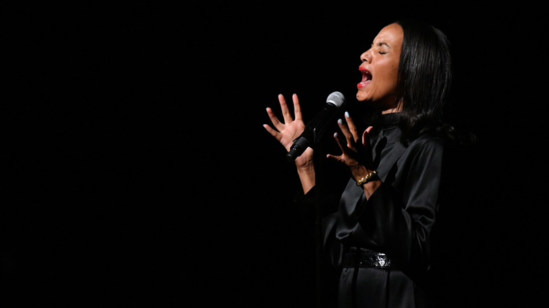 Alice Smith performs at the “The Apollo” screening during the 2019 Tribeca Film Festival on April 24, 2019 in New York City.